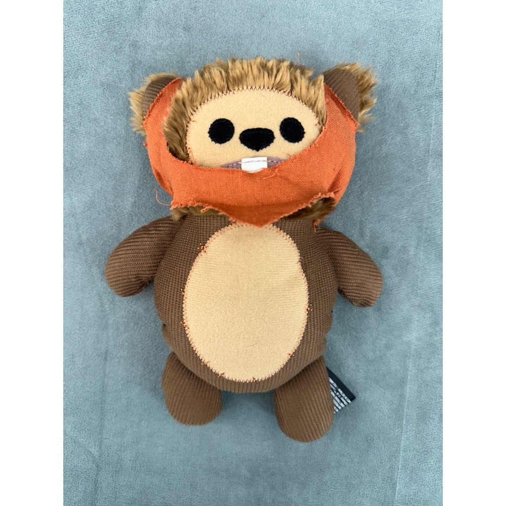 Star Wars Galaxys Edge Ewok Plush Toy Brown Orange Wicket Disney Parks 9 Inch
